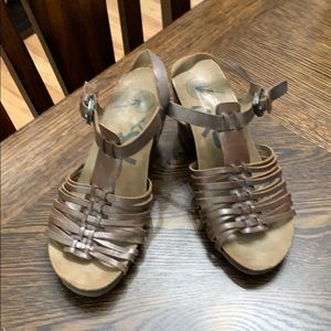 OTBT Pewter Leon Leather Sandal